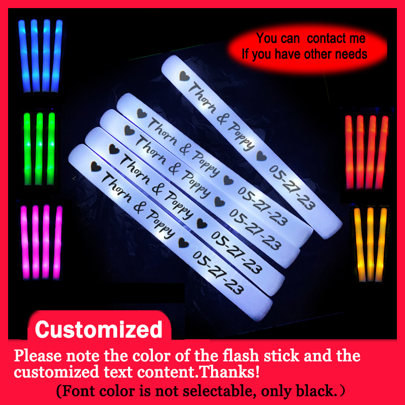 Wedding Supply In Bulk - 20/30/40 adet RGB LED kızdırma köpük
