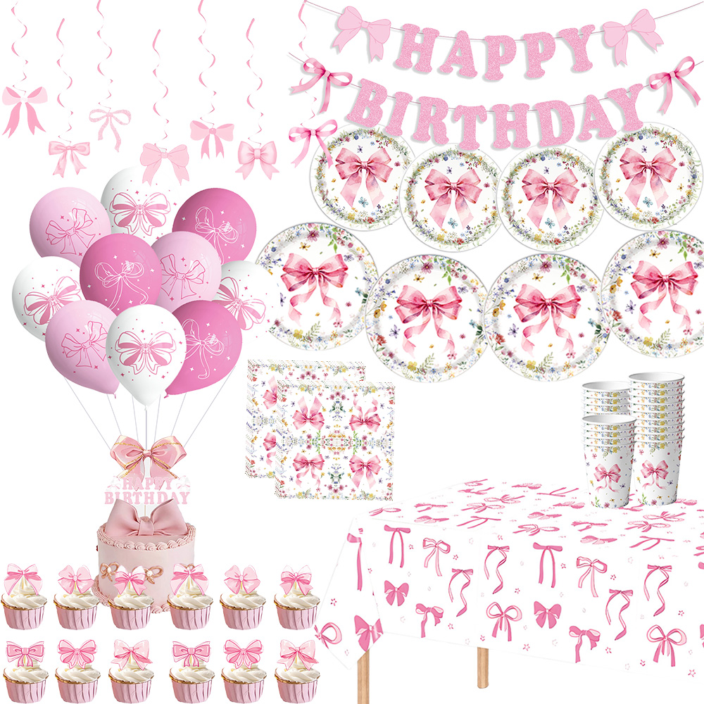 Confetti Balloon Set - Pembe Fiyonk Kız Doğum Günü Dekorasyon
