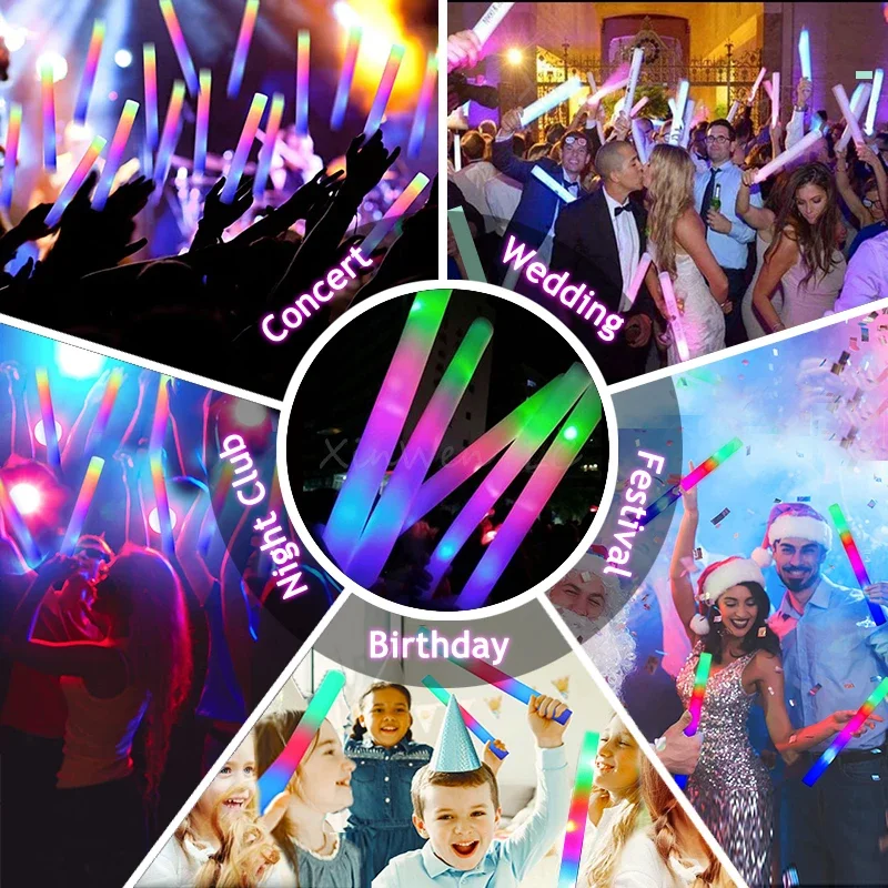20/30/40 adet RGB LED kızdırma - Wedding Supply In Bulk incelemesi ve fiyatı