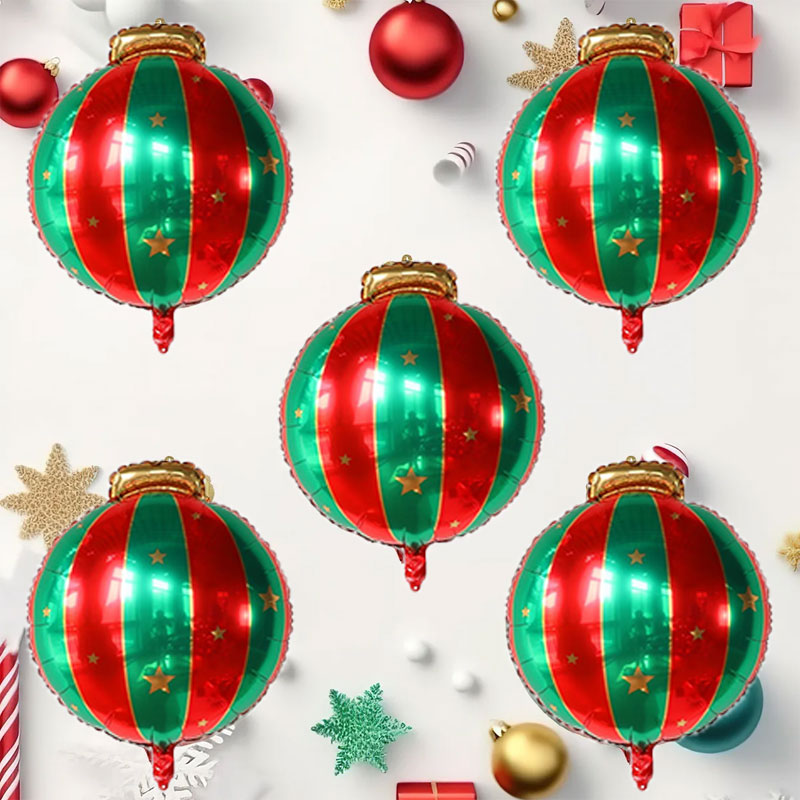 5 adet Kırmızı Yeşil Noel Topu - Wedding/Event Supply Store incelemesi ve fiyatı