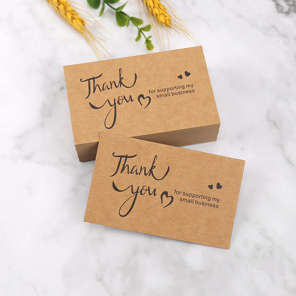 50 adet Teşekkür Kartları Kraf - Wedding/Event Supply Store incelemesi ve fiyatı