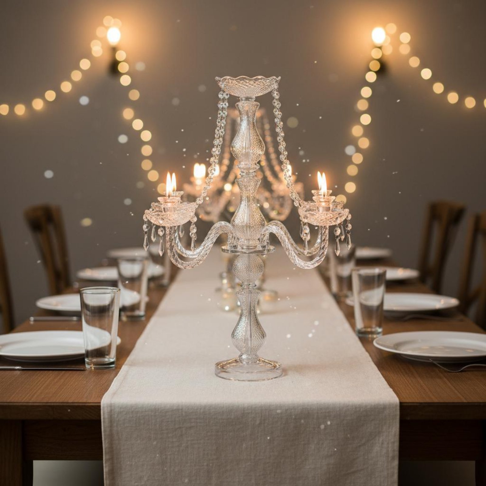 Kristal Şamdan Zarif Düğün Şam - Wedding Decoration Supply incelemesi ve fiyatı
