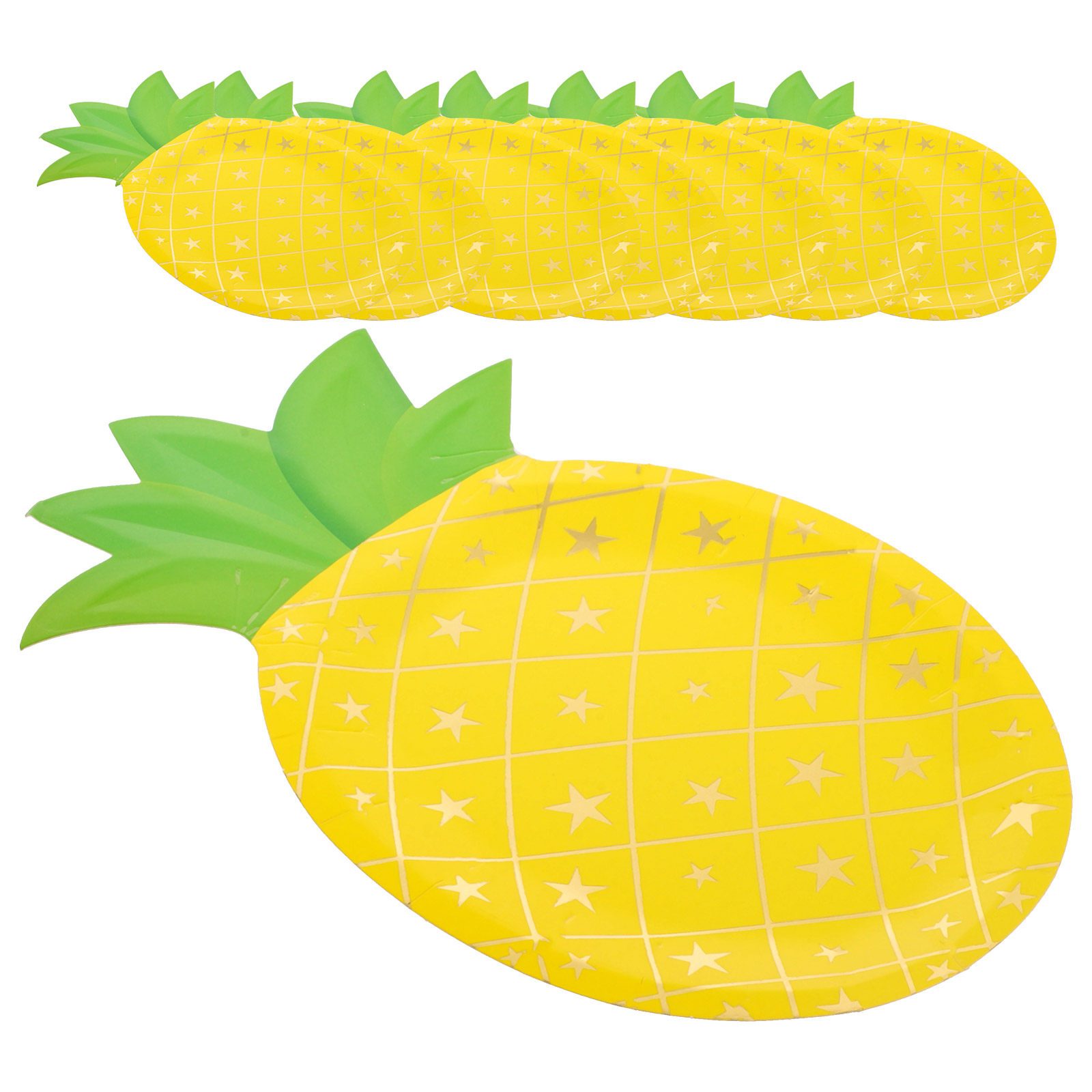 8 Adet Ananas Desenli Tek Kull - Wedding Supply In Bulk incelemesi ve fiyatı