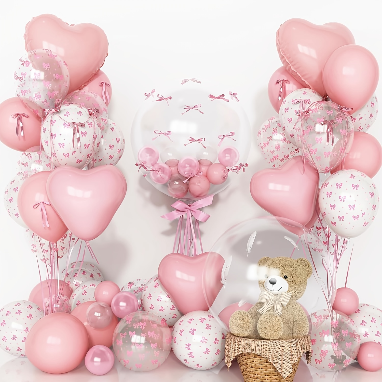 34 adet Şeffaf Yay Kalp Folyo  - Wedding Supply In Bulk incelemesi ve fiyatı