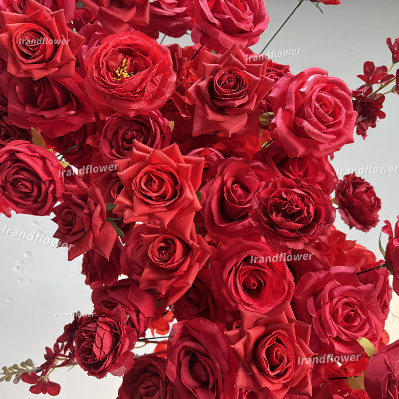 Kırmızı Kalp Şeklinde Yapay Çi - Wedding Arch Flower incelemesi ve fiyatı
