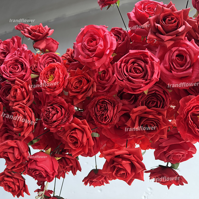Kırmızı Kalp Şeklinde Yapay Çi - Wedding Arch Flower incelemesi ve fiyatı