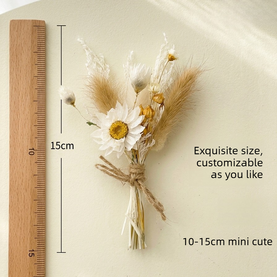 Mini Kurutulmuş Çiçek Buketi D - Wedding Souvenir incelemesi ve fiyatı